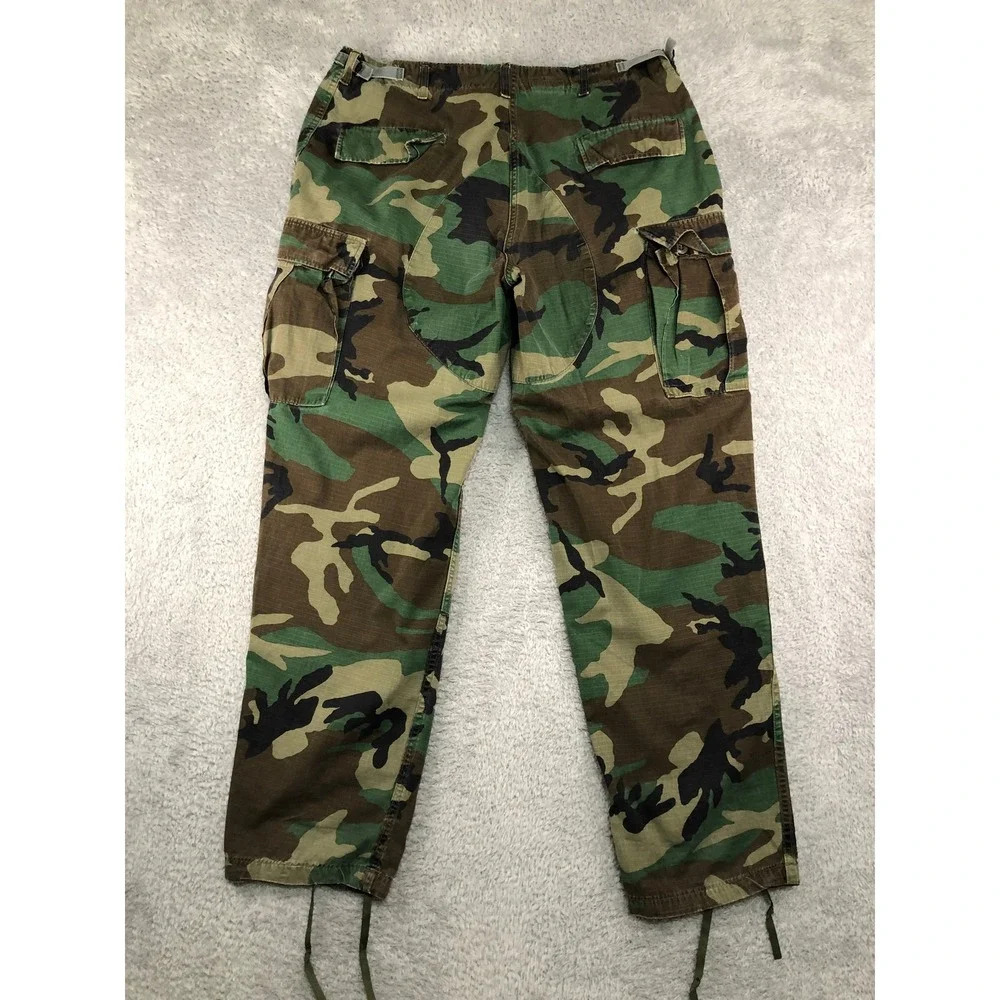 US Military Woodland Camo BDU Combat Pants Men 36x33 Cargo Propper Ripstop *Flaw